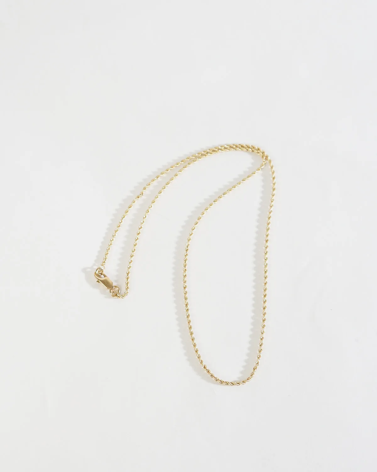 14k Gold Rope Chain Necklace