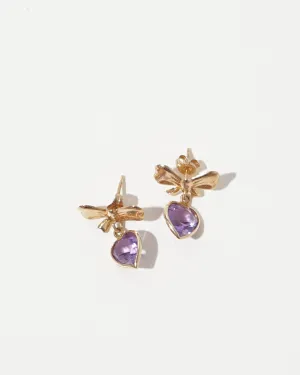 14k Gold x Amethyst Earrings