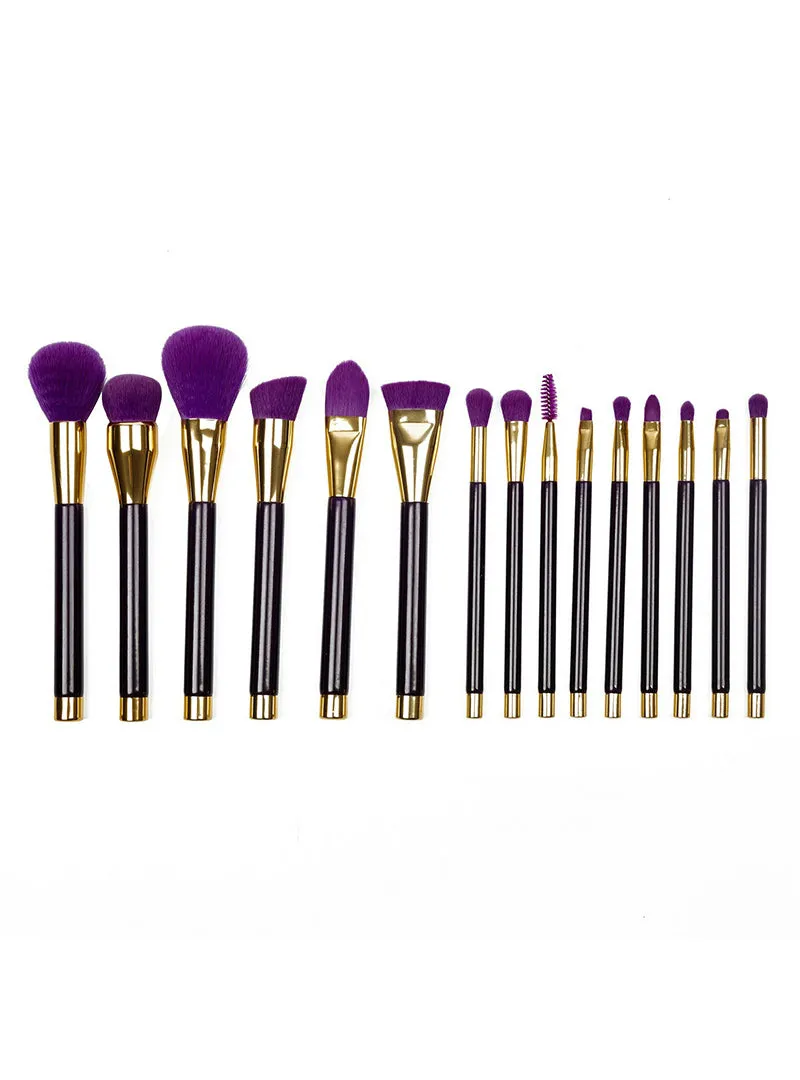 15Pcs Makeup Brush Set Powder Foundation