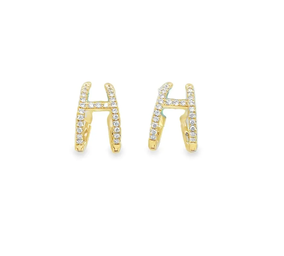 18K Diamond Cuff Earring 0.48 cts