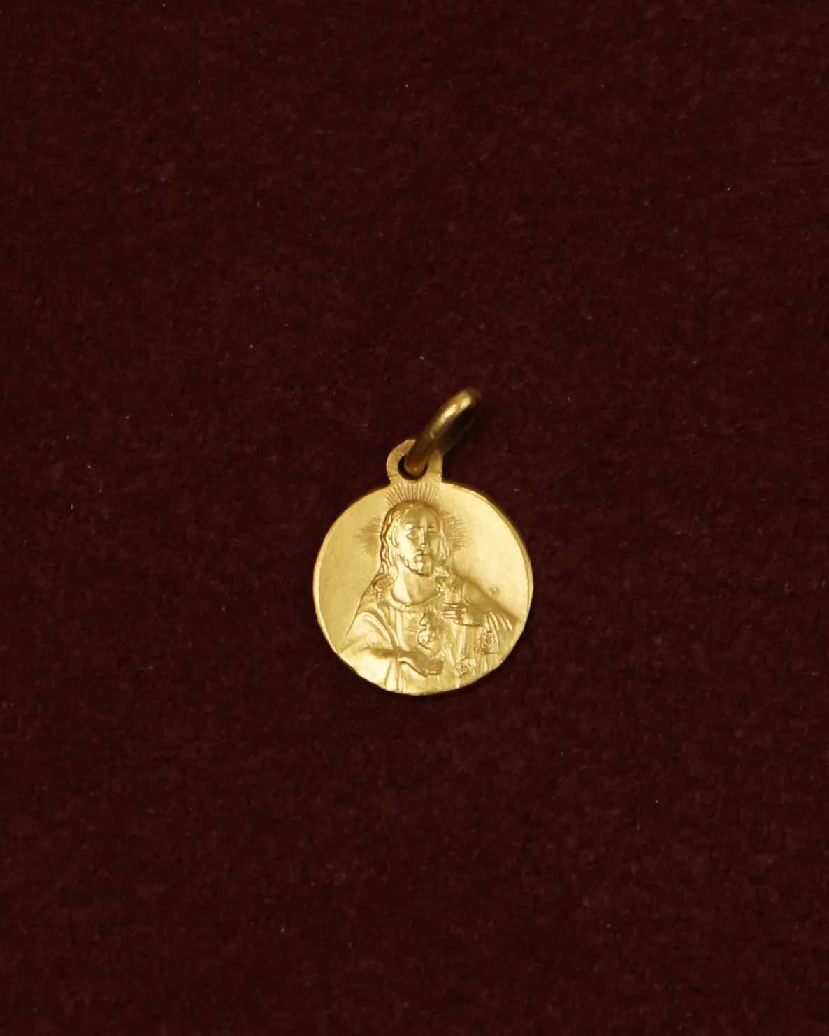 18K Gold Religious Charm