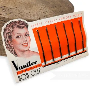 1930's-50's Card of Hair Grips / Bobby Pins