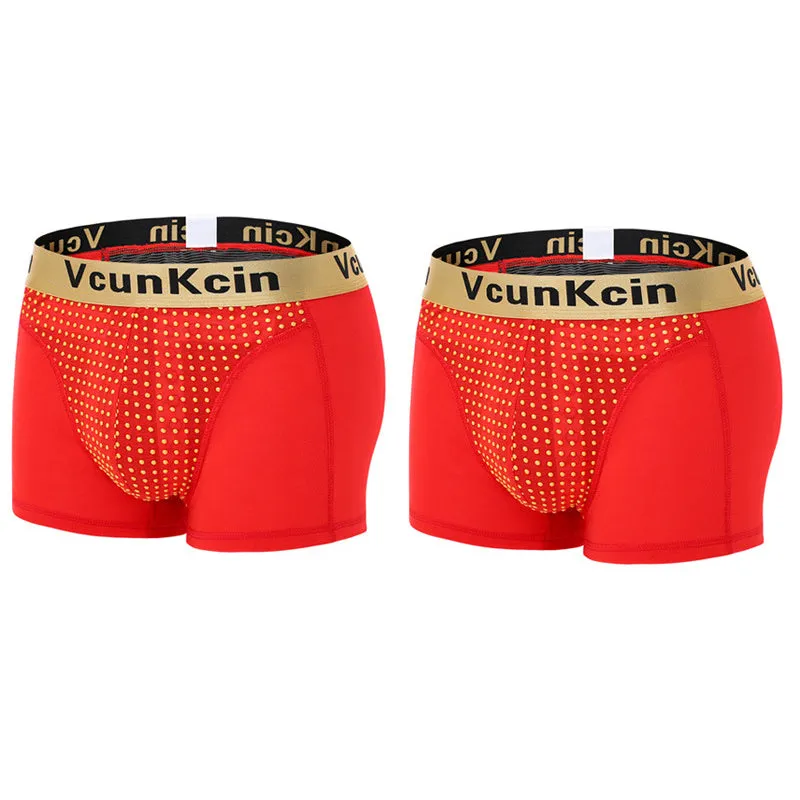 2Pcs Men's Functional Soft Modal Boxer Briefs