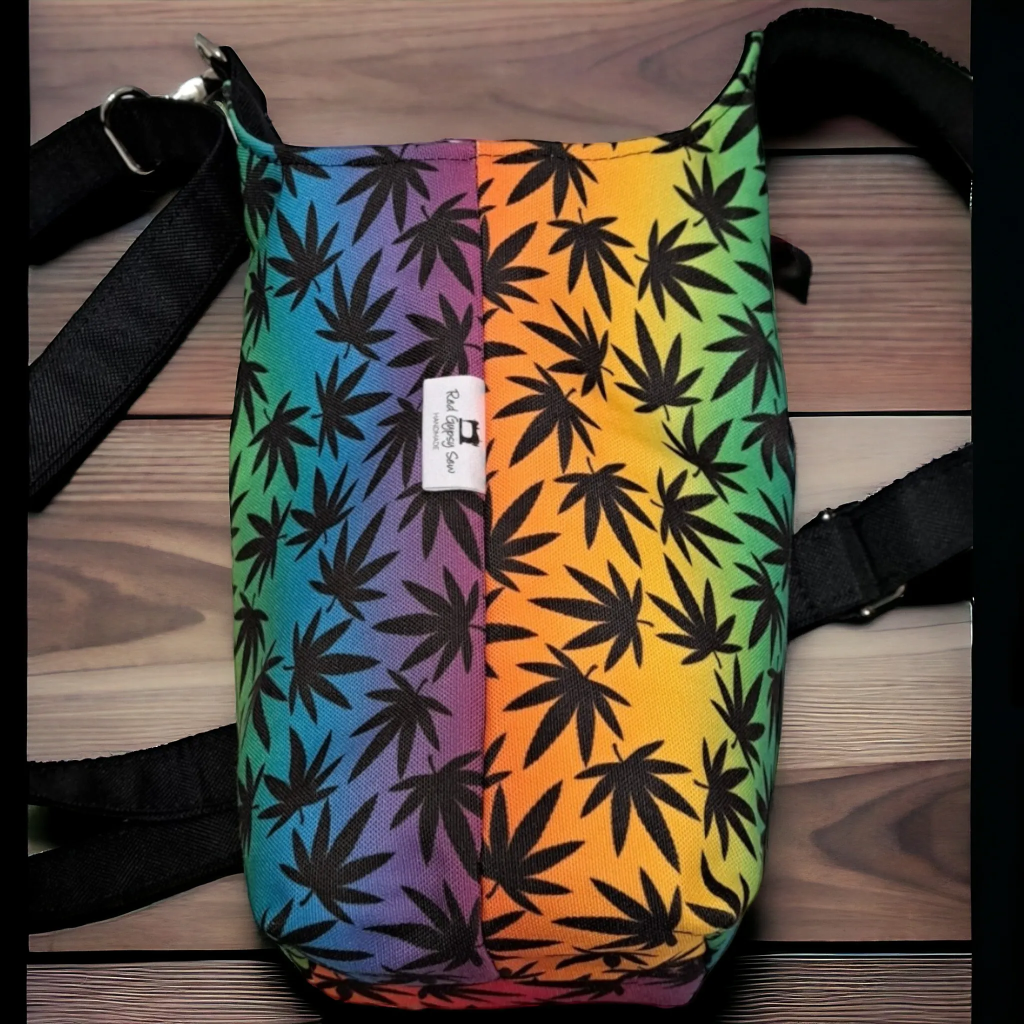 420 leaf water bottle bag