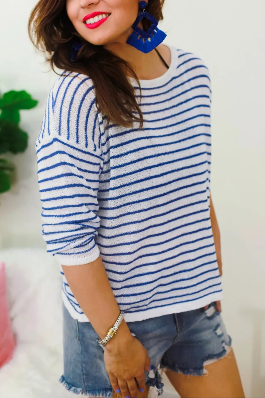 Abigail Striped Lightweight Sweater