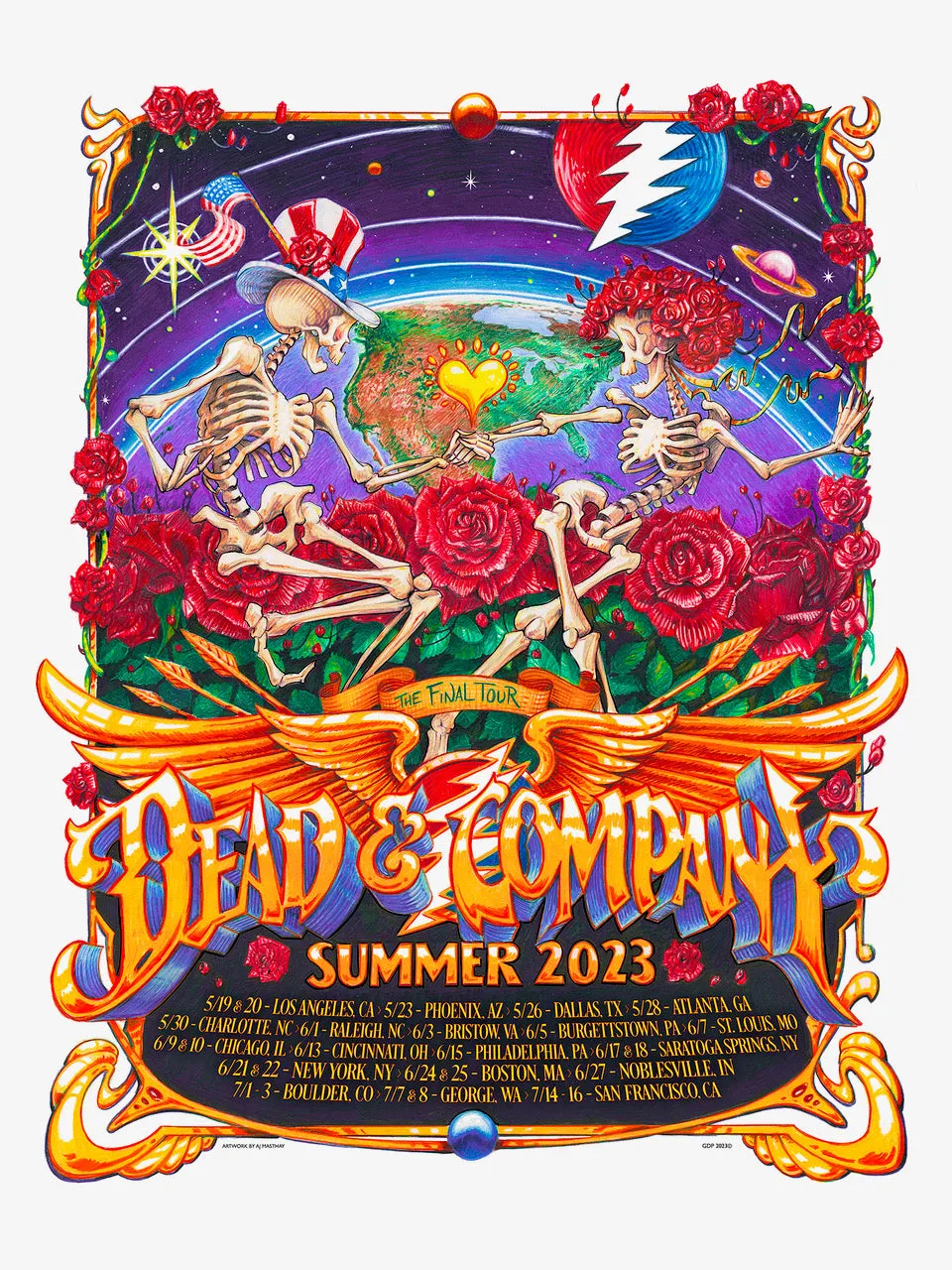 AJ Masthay "Dead & Co. The Final Tour - V1, V2 & V3" AE SET