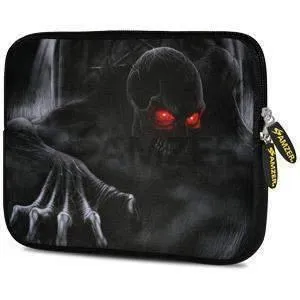 Amzer 7.75 Inch Neoprene iPad/Tablet Sleeve - Red Skull Eyes