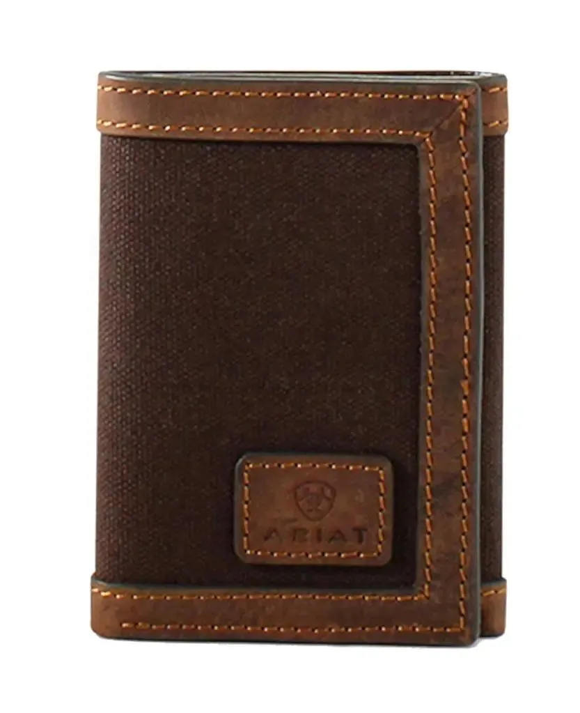 Ariat Canvas Wallet ~ Tri-Fold