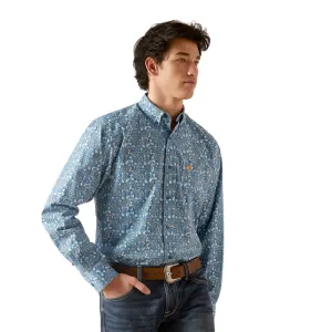 Ariat Men’s Gentry Classic Fit Long Sleeve Shirt, Sky Blue