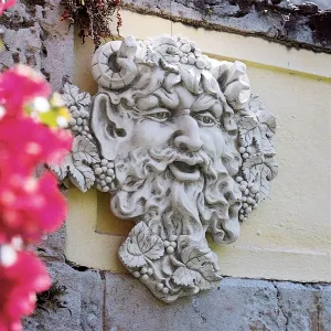 Bacchus God of Wine Greenman Large Wall Sculpture by Design Toscano