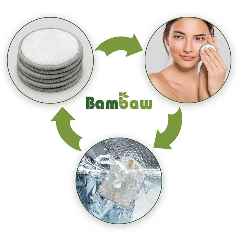 Bamboo Makeup Remover Pads 16 Pack