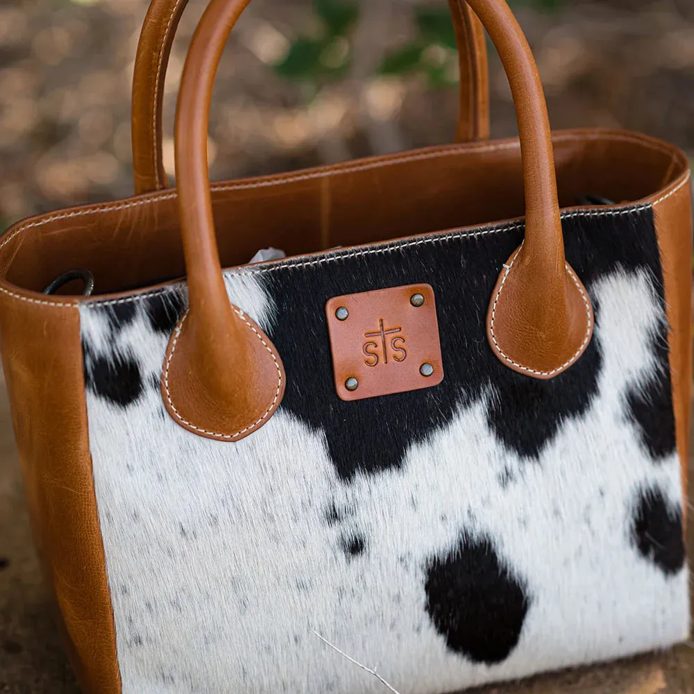 Basic Bliss Cowhide Satchel