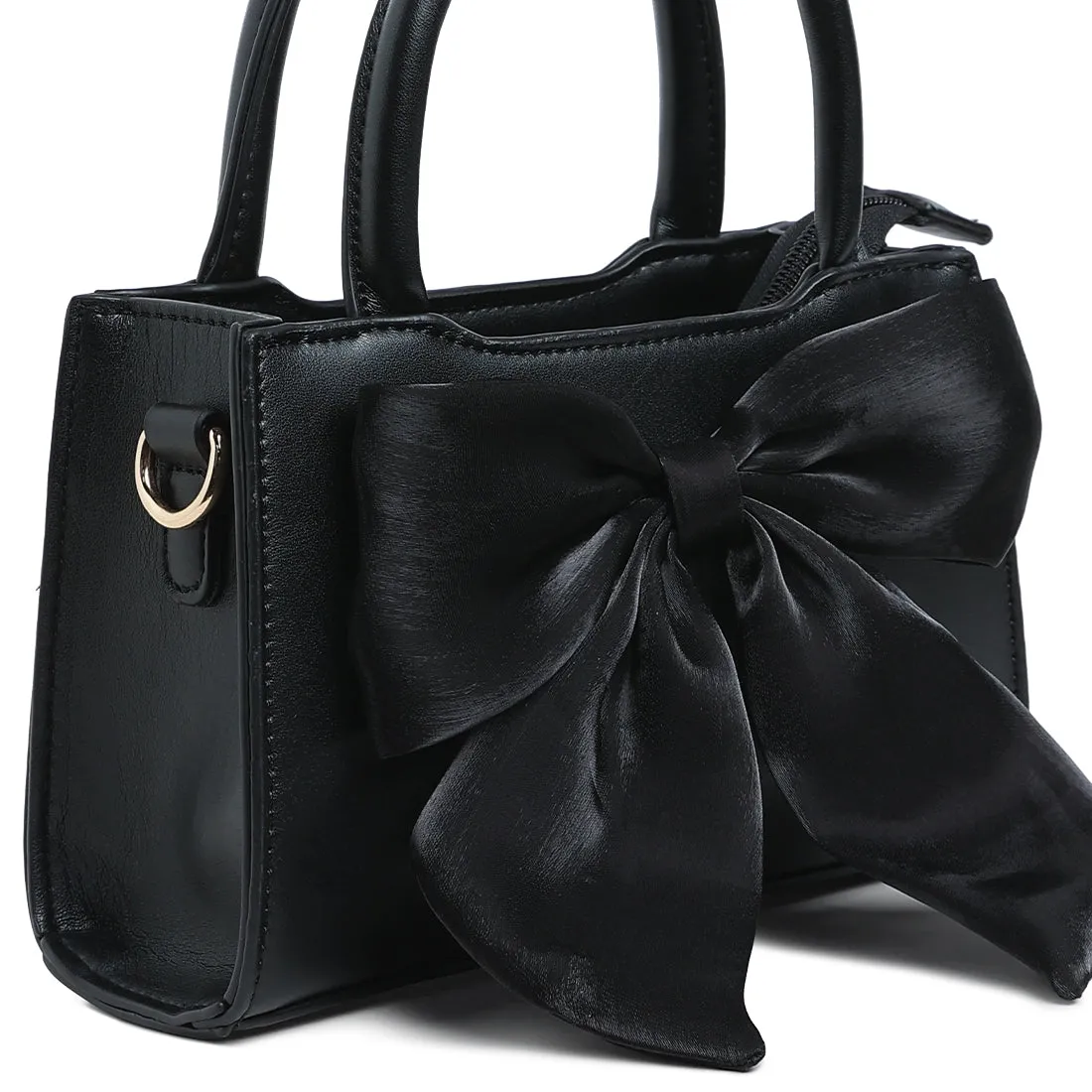 Big Bow Detail Mini Handbag