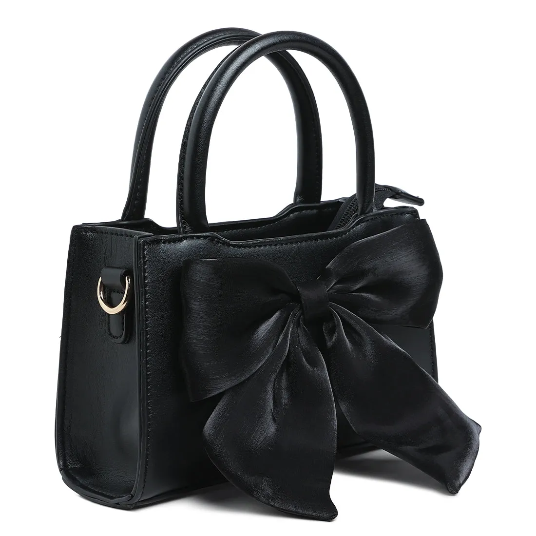 Big Bow Detail Mini Handbag