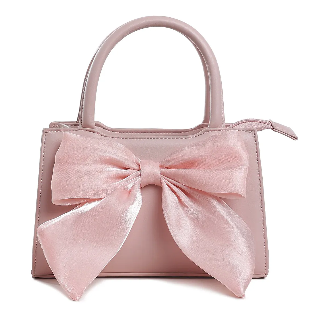 Big Bow Detail Mini Handbag