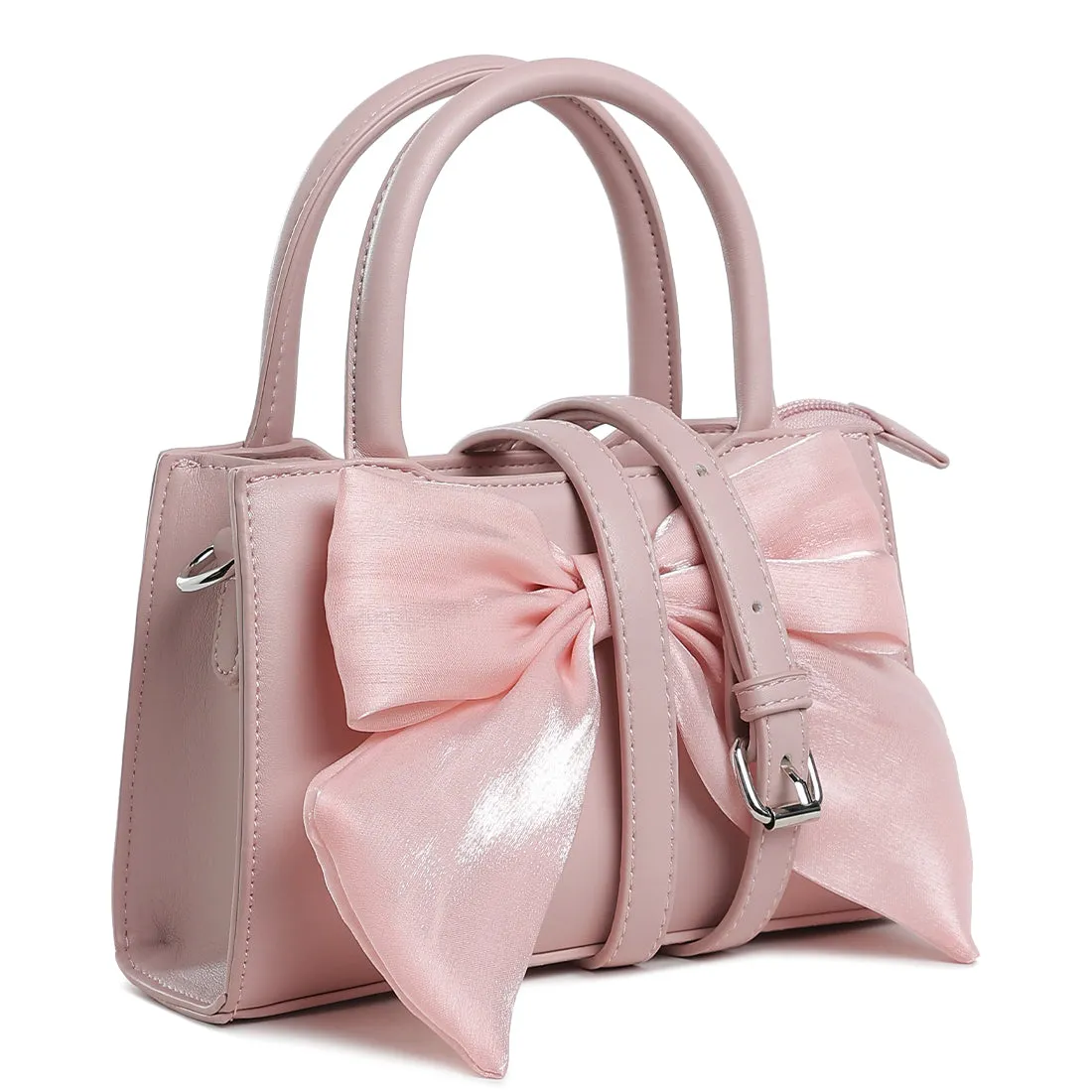 Big Bow Detail Mini Handbag