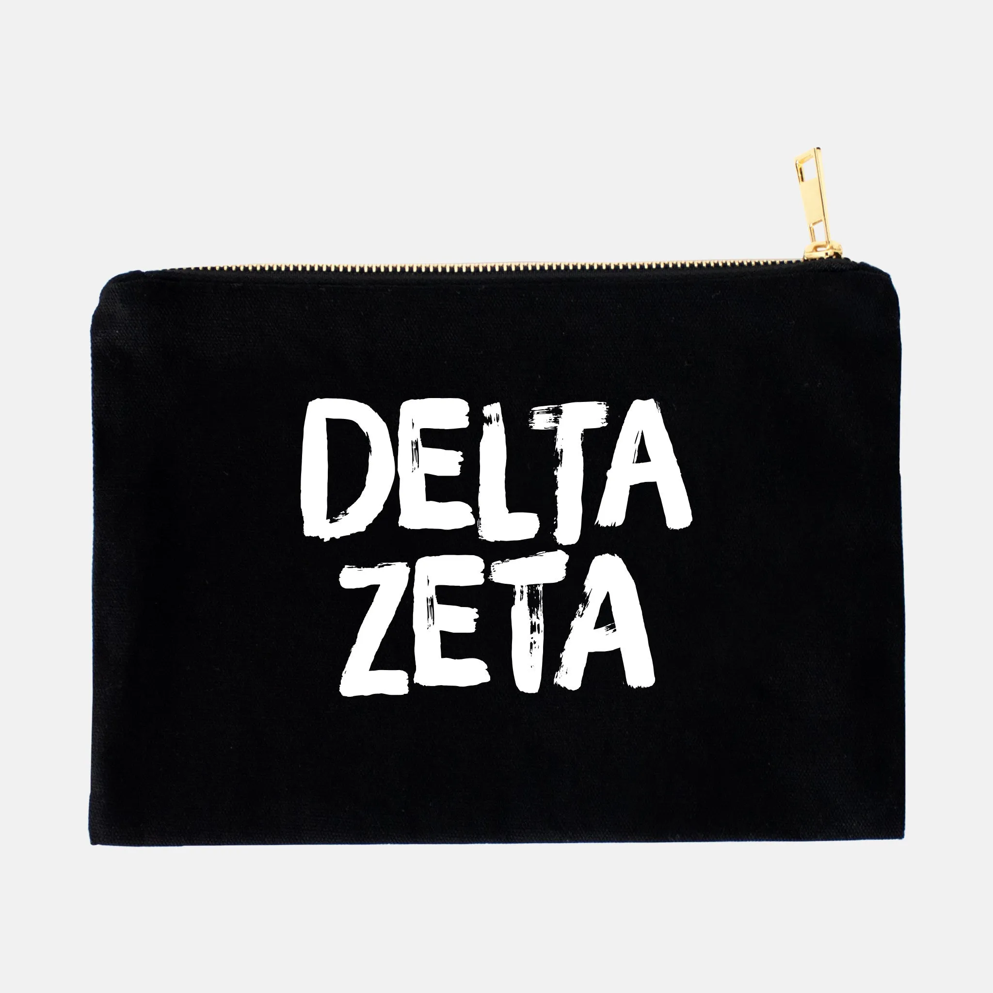 Black and White Greek Cosmetic Bag