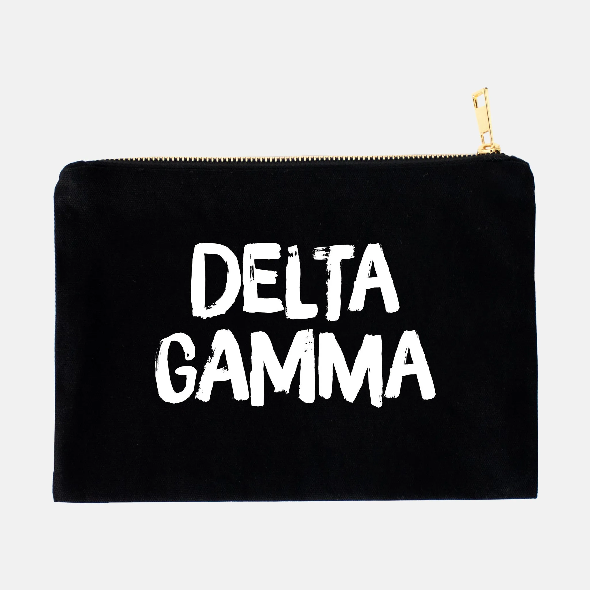 Black and White Greek Cosmetic Bag