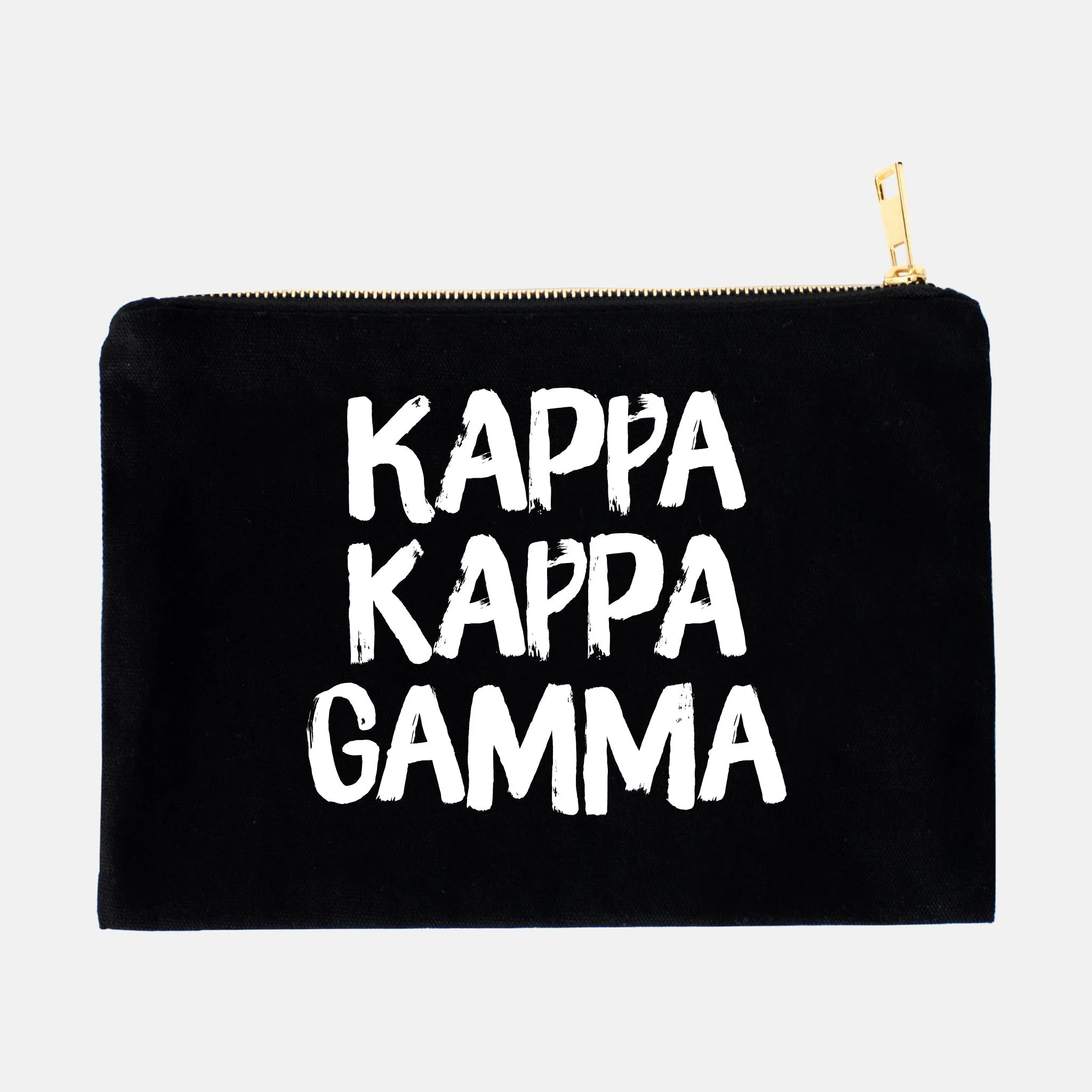 Black and White Greek Cosmetic Bag