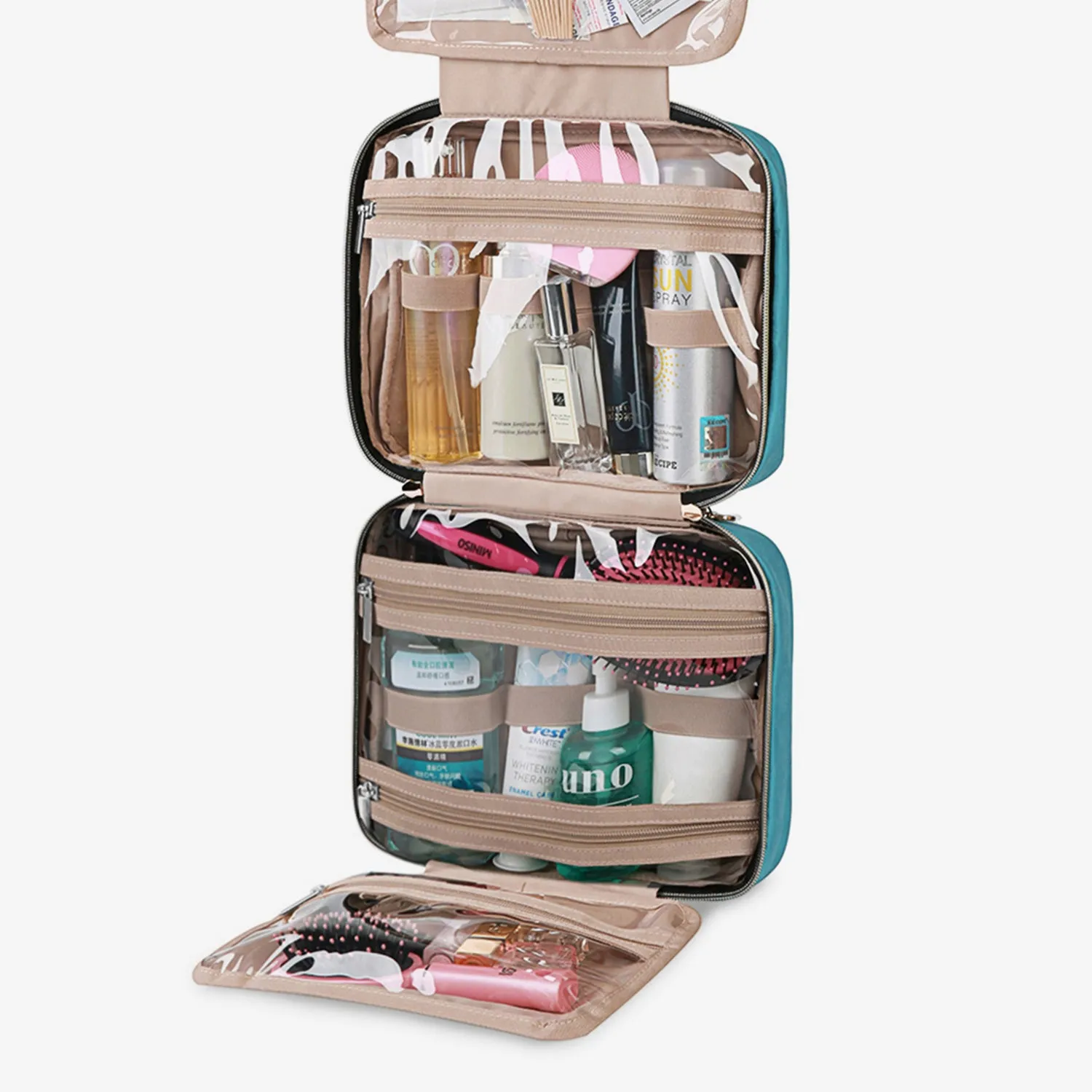 Bonchemin Teal The Space Saver Toiletry Bag