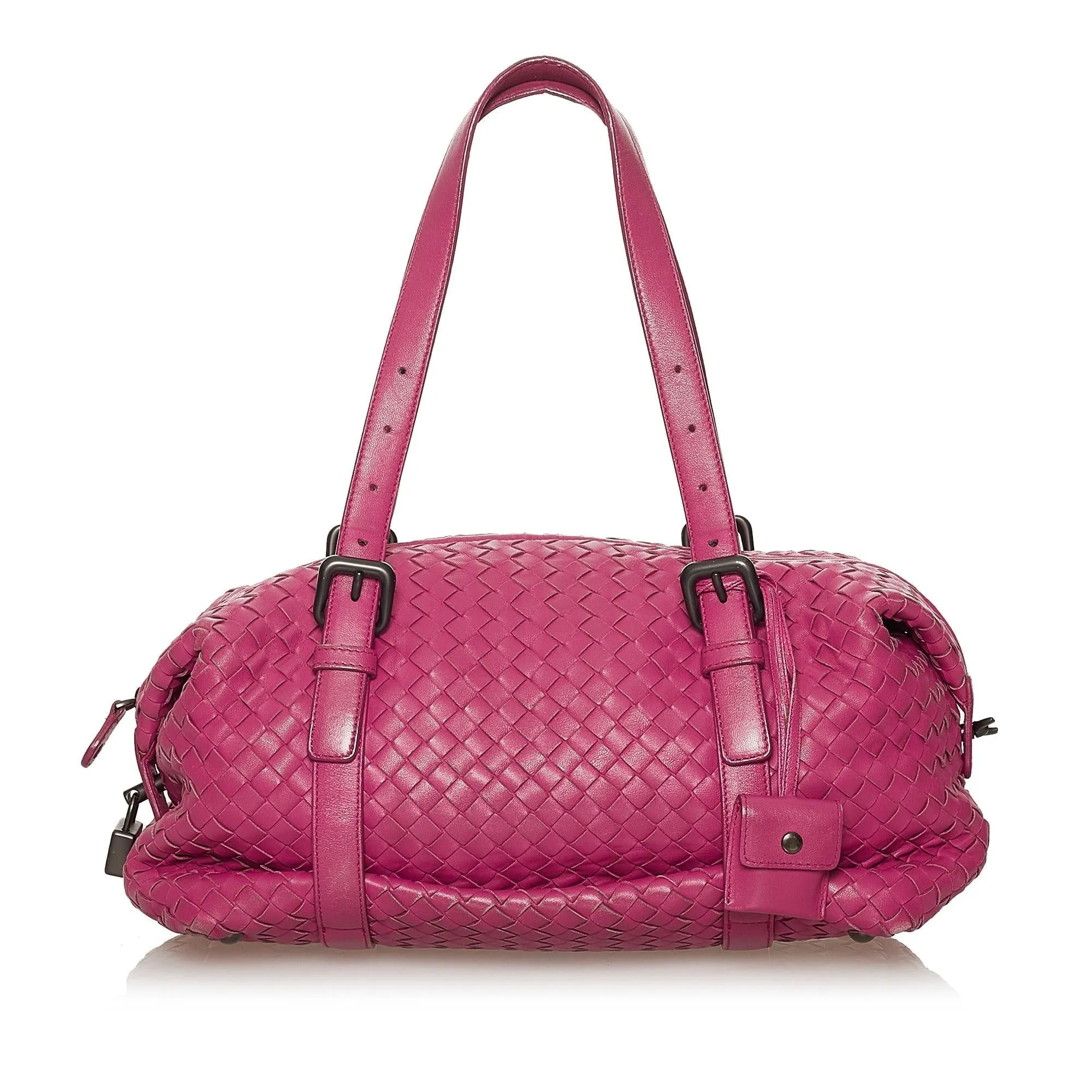 Bottega Veneta Intrecciato Leather Shoulder Bag (SHG-28389)