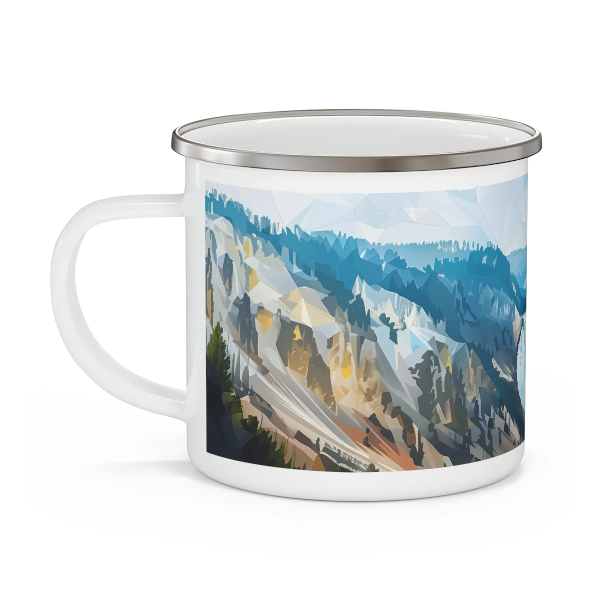 Camping Mug with Yellowstone National Park Design, 12oz Coffee Cup