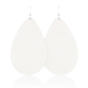 Chantilly Teardrop Leather Earrings