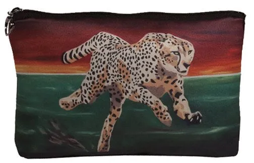 Cheetah Cosmetic Bag - Twilight Run