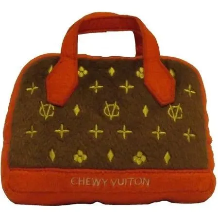 Chewy Vuiton Posh Purse - Red Trim