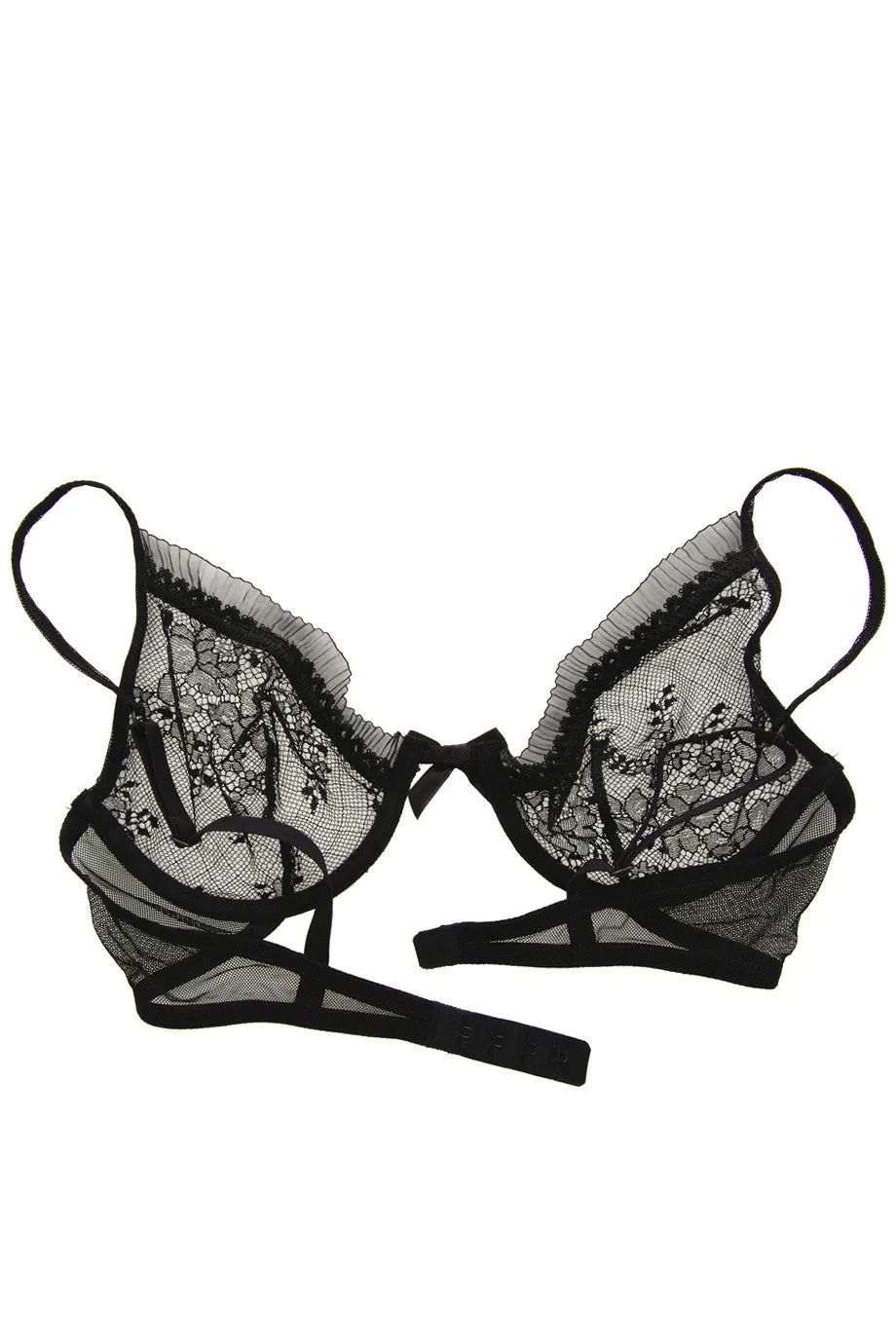 CHRISTIES DELICES Black Lace Underwired Bra