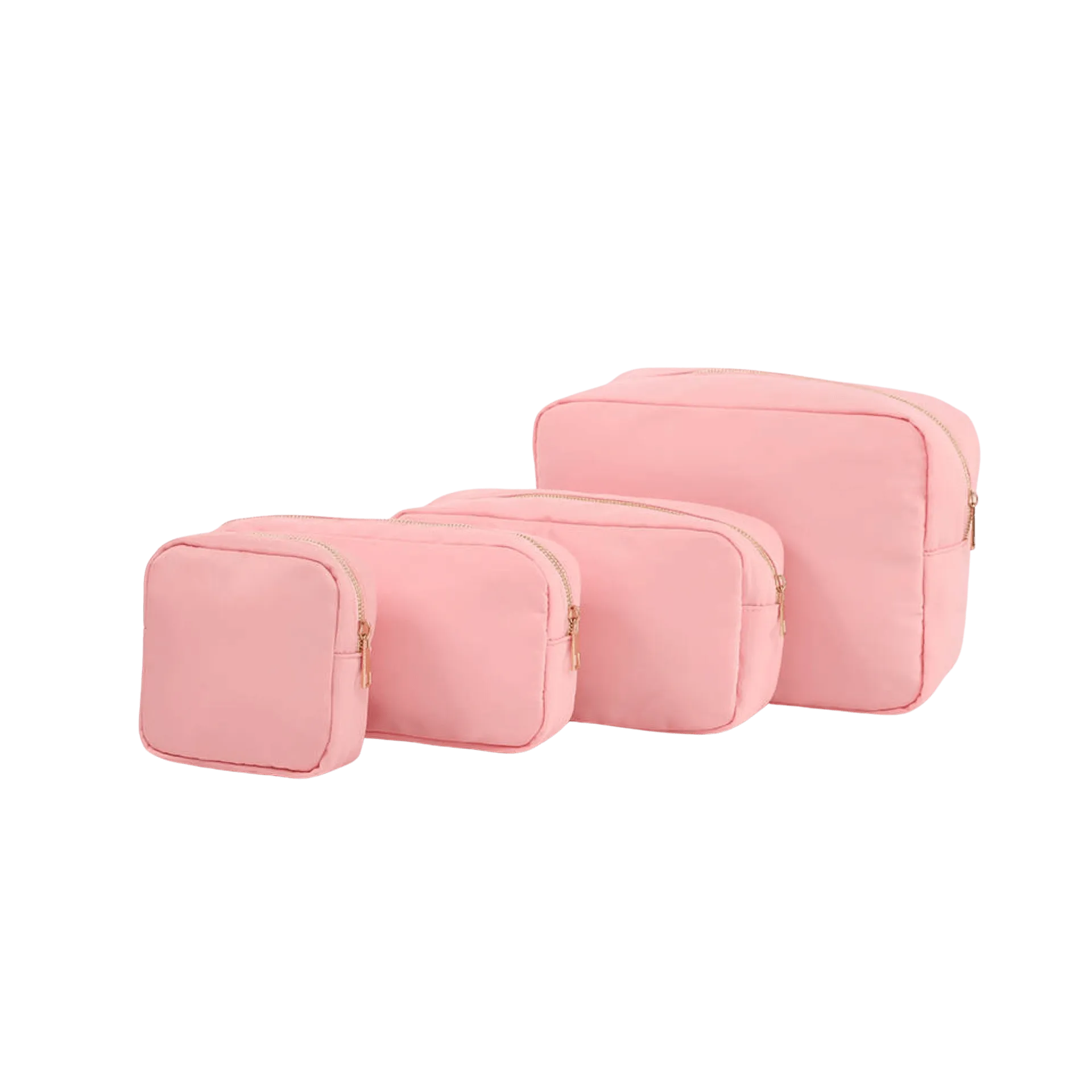 Coral Nylon Cosmetic Bags