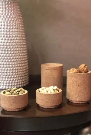 CORK CONTAINERS (SET OF 4)