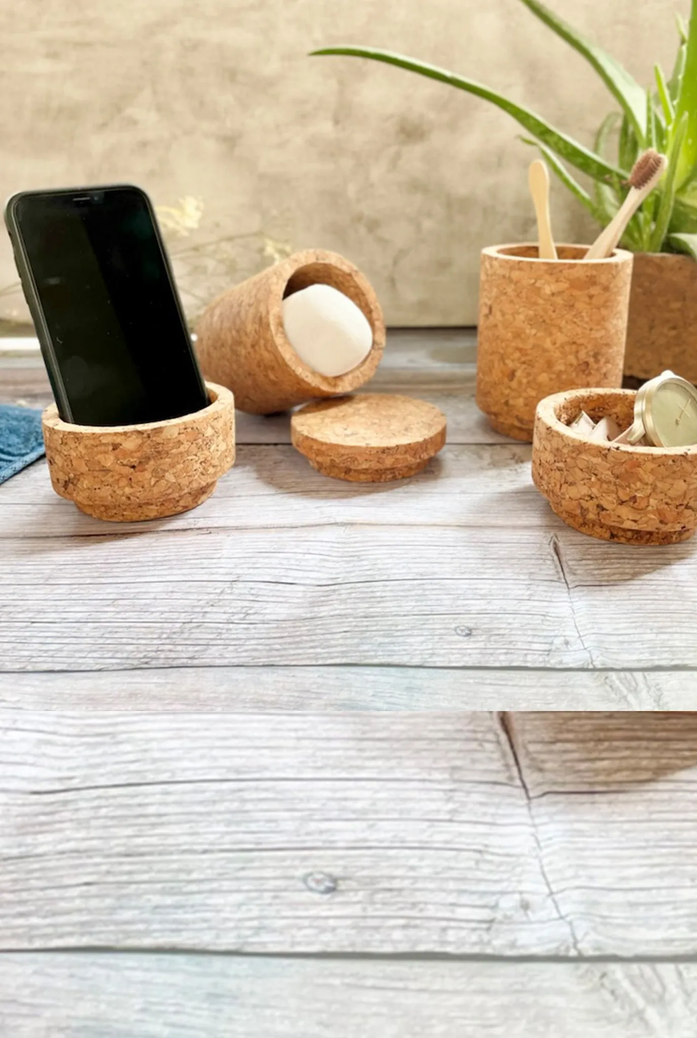 CORK CONTAINERS (SET OF 4)