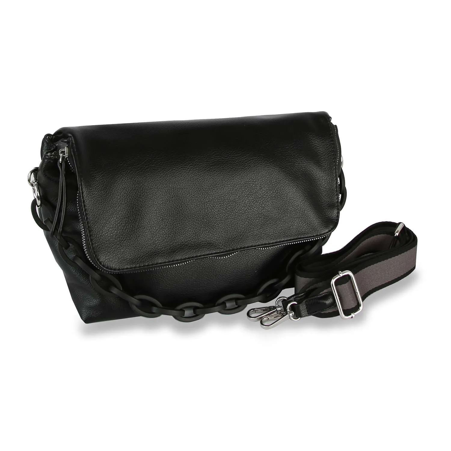 Courtney Mauve Chain Handle Shoulder Bag: Mauve