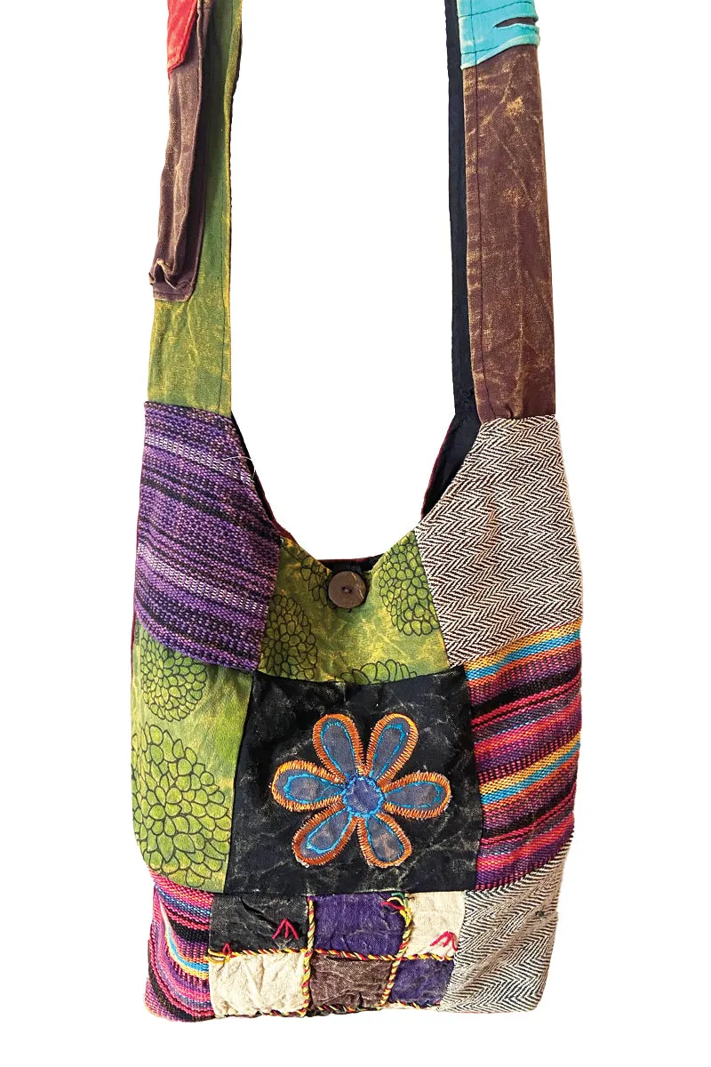 Crossbody Bag Floral Patchwork