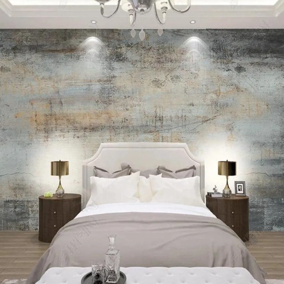 Custom Wallpaper Mural Vintage Style Concrete Effect Wall (㎡)