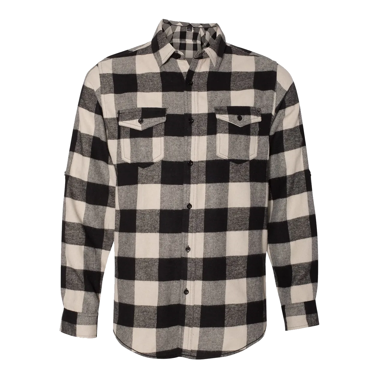 D1201M Mens Yarn-Dyed Long Sleeve Flannel Shirt