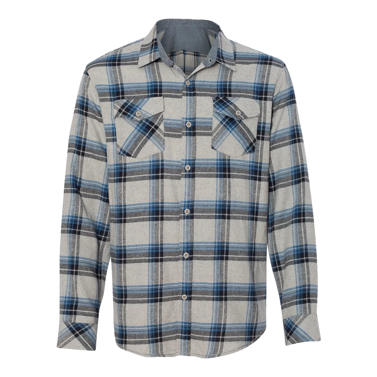 D1201M Mens Yarn-Dyed Long Sleeve Flannel Shirt