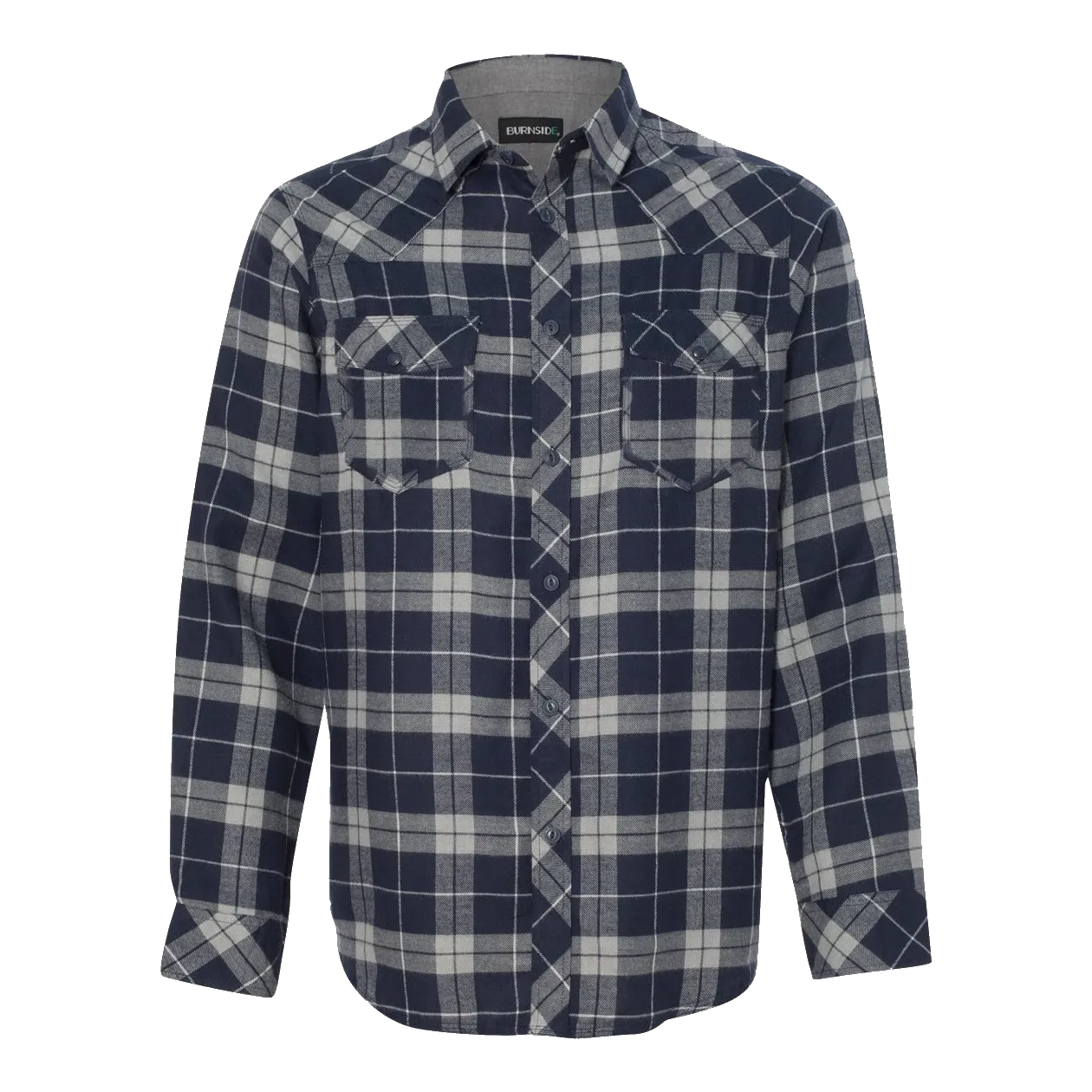 D1201M Mens Yarn-Dyed Long Sleeve Flannel Shirt