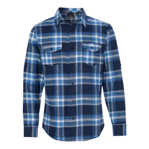 D1201M Mens Yarn-Dyed Long Sleeve Flannel Shirt