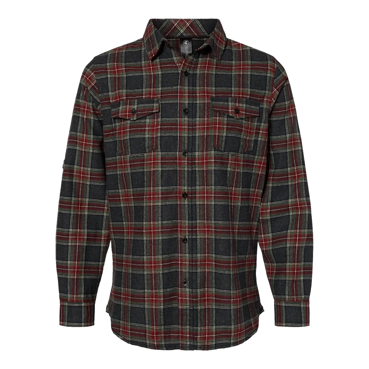 D1201M Mens Yarn-Dyed Long Sleeve Flannel Shirt