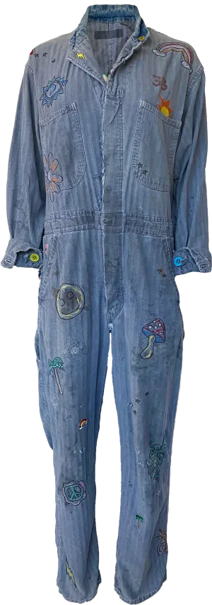 Denim Railroad Vintage Jumpsuit