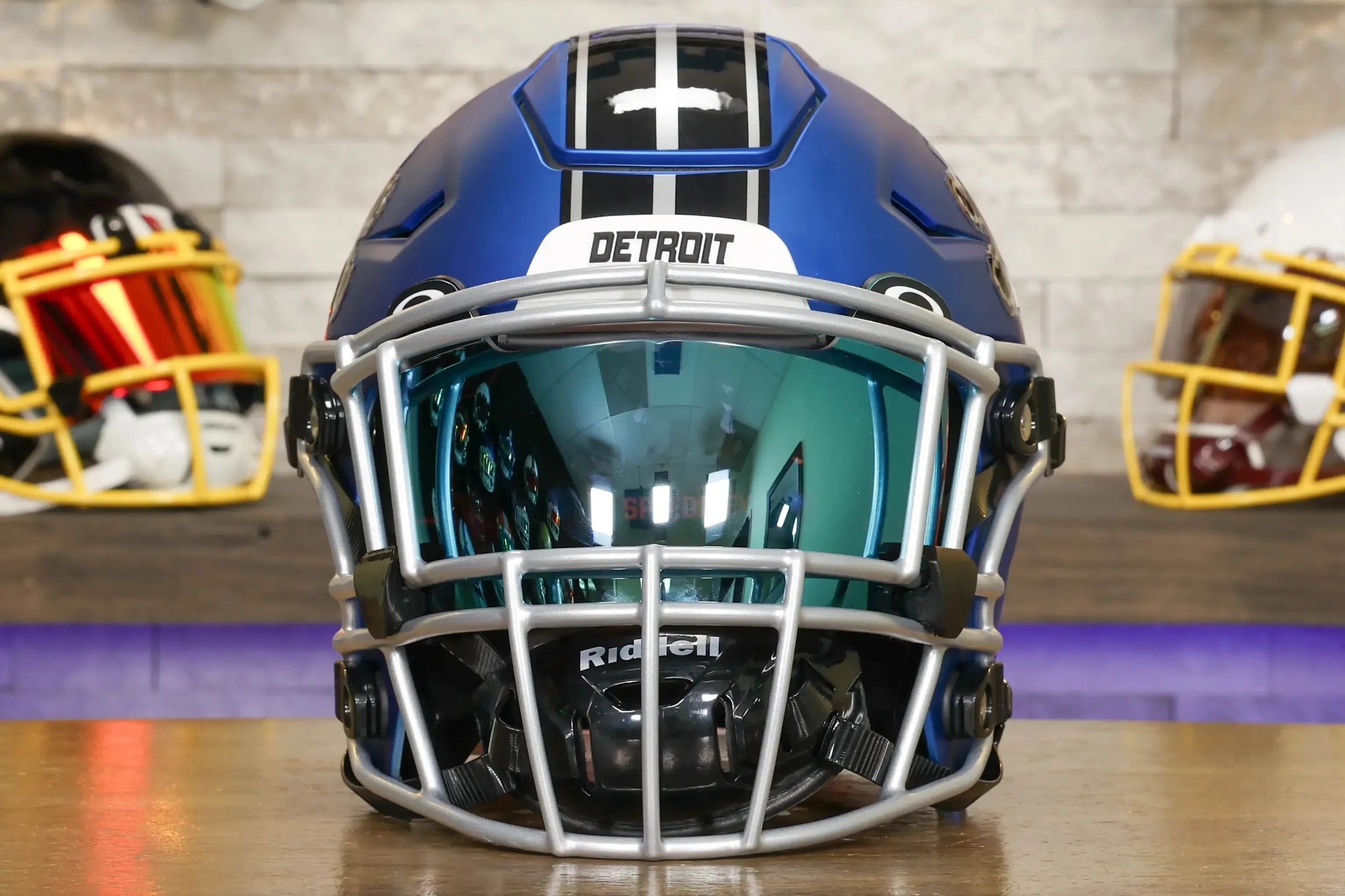 Detroit Lions Alternate Riddell SpeedFlex Helmet - GG Edition 01173