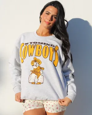 EVI11 Twin Vintage Wyoming Cowboys Crewneck