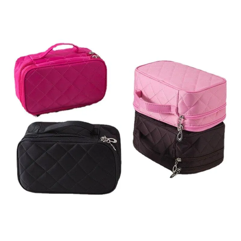 Fashion Large Capacity Women's Waterproof Nylon Makeup Bags