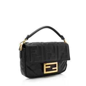 Fendi FF Embossed 1974 Mini Baguette Shoulder Bag (SHF-st6LPG)