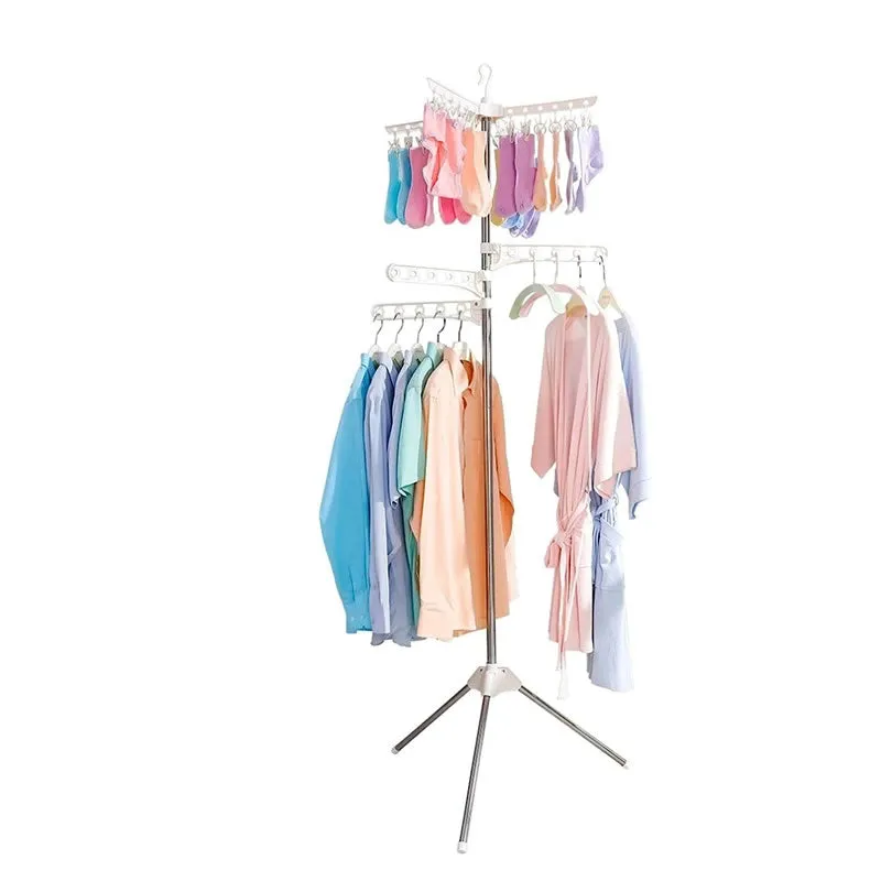 Foldable Multi-Functional Clothes Drying Rack