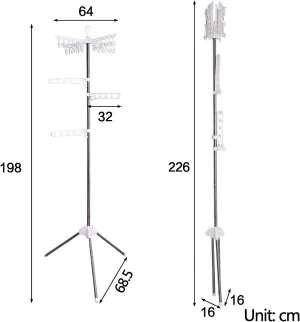 Foldable Multi-Functional Clothes Drying Rack