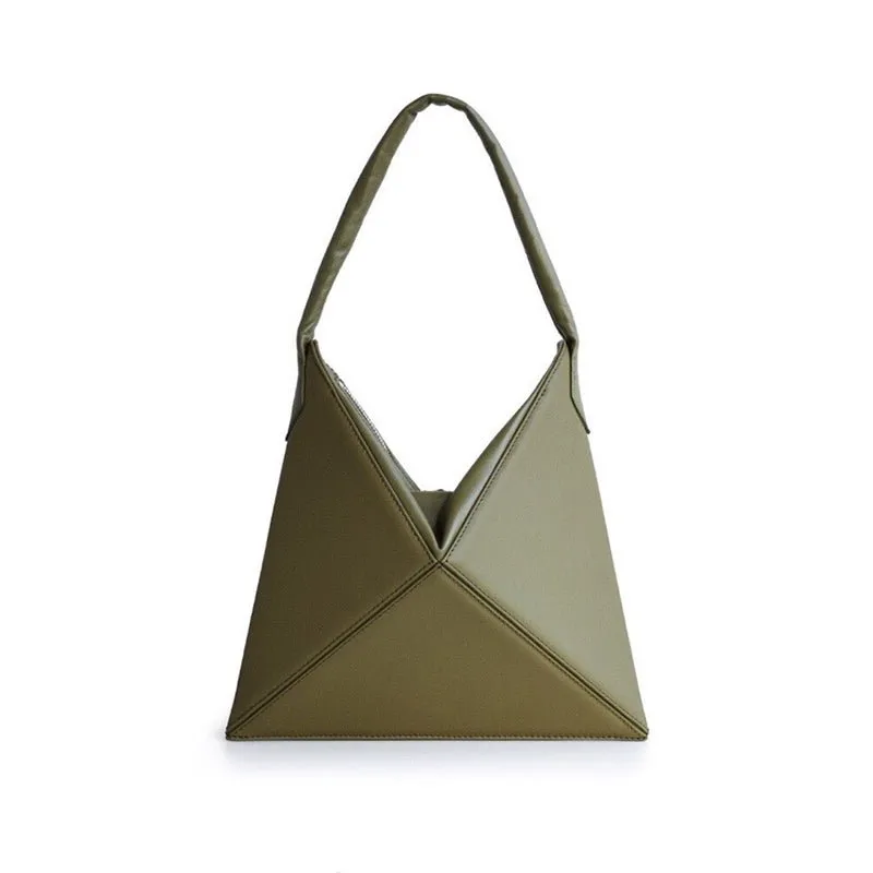 Folding tote shoulder bag