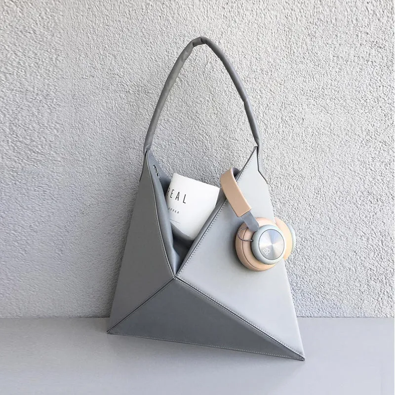 Folding tote shoulder bag